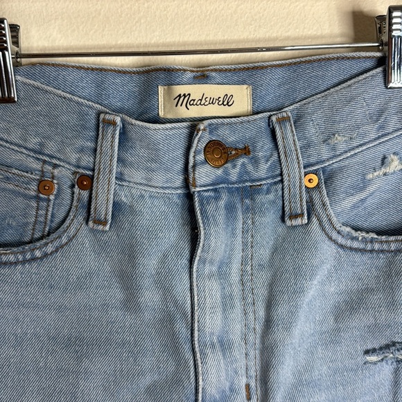 Madewell ladies the momjean denim cutoff shorts size 26 cute - Picture 5 of 10